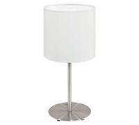 Lampada Da Tavolo Moderna Pasteri Acciaio Nichel Satinato Luce E14