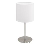 Lampada Da Tavolo Moderna Pasteri Acciaio Nichel Satinato Luce E14