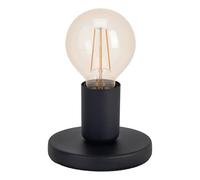 Eglo Lampada da tavolo Pozello, decorazione minimalista, in metallo nero, con interruttore, per soggiorno o comodino, compatibile con lampadine XXL E27