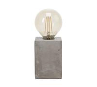 Eglo Lampada da tavolo Prestwick, Lampada da scrivania a uno luce vintage, industriale, retrò, Abat-jour in calcestruzzo color grigio, Lampada con interruttore, attacco E27