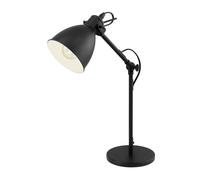 EGLO Lampada da tavolo Priddy, lampada da tavolo in design industrial vintage a