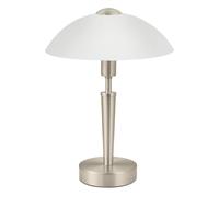 EGLO Lampada da Tavolo Solo 1, Lampada da Tavolo Uno Punto Luce, Acciaio, Nichel