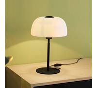 EGLO Lampada da tavolo Solo 2, vetro opale/nero EGLO