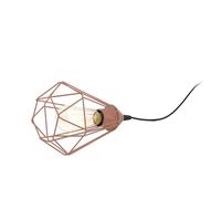 EGLO lampada da tavolo Tarbes, lampada da comodino, in acciaio nero