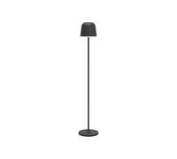 Eglo Lampada da terra a LED Mannera-L, senza fili, funzione touch, dimmerabile, lampada da soggiorno in metallo nero, per interni ed esterni, IP54