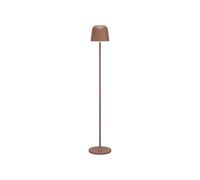 Eglo Lampada da terra a LED Mannera-L, senza fili, funzione touch, dimmerabile, lampada da soggiorno in metallo marrone ruggine, per interni ed esterni, IP54