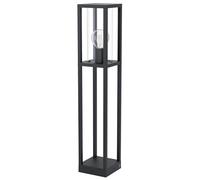 Lampada Contemporanea Da Esterno Cascinetta Alta 1 Luce Alluminio Fuso Nero