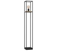 EGLO Piantana Libertad, altezza 128,5 cm, nero/legno, acciaio EGLO