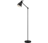 Piantana Vintage Priddy Acciaio Nero 1 Luce E27