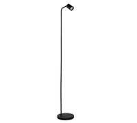 Eglo Lampada da terra Rigomagno, illuminazione soggiorno con spot orientabile, luce in metallo nero, sistema di luce da lettura con attacco GU10, 151 cm