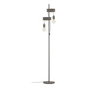 Piantana Industrial Townshend 4 2 Luci Acciaio Marrone Invecchiato E Nero