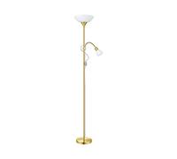 Piantana Contemporanea Up 2 2 Luci Acciaio Ottone E Ottone Opaco