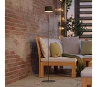 Eglo Lampada a stelo Roccanova - solare, batteria, dimmer 3 livelli, acciaio verde, bianco caldo IP44