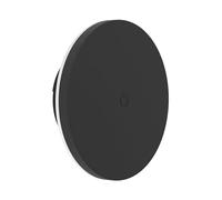Eglo Lampada LED a muro per interni Valgiano, batteria, supporto magnetico, senza fili, touch, dimmerabile, ricarica USB, rotonda, in plastica nera, luce bianca calda fredda, IP44, Ø 15 cm