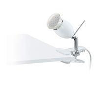 EGLO, Lampada LED a pinza lampadina inclusa, classe di efficienza energetica A+, 400 lumen, 3000 kelvin, attacco GU10