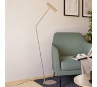 EGLO Lampada LED da pavimento Caminia, altezza 158,5 cm, color sabbia, acciaio EGLO