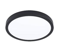 Eglo Lampada LED da soffitto Smart Home Argolis-Z, esterna, dimmerabile, alluminio nero, plastica bianca, luce calda-fredda, IP44, Ø 28,5 cm