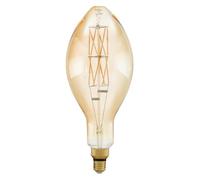 EGLO LED E27 dimmerabile, lampadina Vintage Amber Ø 14 cm, LED retro 8W