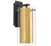 Eglo Pinto Gold Lampada da Parete, 40 W, Nero