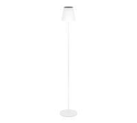 Eglo Lampada solare a stelo Scordiano, a batteria, per interni ed esterni, con interruttore a tirante, senza fili, in acciaio e plastica bianca, colore luce: bianco caldo/bianco freddo, IP44