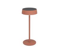 Eglo Lampada solare da tavolo a LED per esterni, a batteria, senza fili, touch, dimmerabile, in metallo rosso, colore luce: bianco caldo/bianco neutro/bianco freddo, IP54