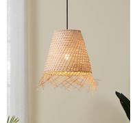 EGLO Lampada sospensione Aycliffe paralume rattan Ø30cm 43871