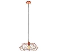 Eglo Lampadario a Sospensione E27. Argento, 45.5 x 45.5 x 110 cm