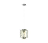 EGLO Lampadario a sospensione Hagley, 1 luce a sospensione vintage, retrò, in acciaio color crema, lampada da tavolo da pranzo, lampada da soggiorno con attacco E27