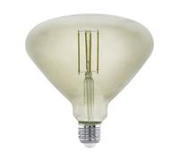 Eglo Lampadina a LED E27, dimmerabile, stile vintage, con diametro di 15 cm, per illuminazione retrò, 4 Watt (equivalente a 30 W), 360 lm, E27, luce bianca calda, 3000 K, lampadina Edison BR150