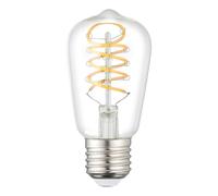 Eglo Lampadina LED a spirale, attacco E27, lampadina decorativa vintage con design rétro, 7,3 Watt, luce bianca calda, 806 lumen, 2700 k, lampadina Edison ST48, diametro 4,8 cm