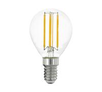 EGLO Lampadina LED E14, classica, a goccia per luce retrò, 4W (equivale | a 40W), 470 lumen, luce calda 2700K, Edison P45, Ø 4,5 cm
