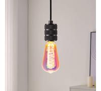 EGLO lampadina LED E27 dimmerabile colorata, lampadina a spirale scintillante, lampadina arcobaleno, 4 Watt, 200 Lumen, bianco caldo, 2000k, lampadina Edison ST64, Ø 6,4 cm