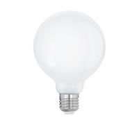 Eglo - Lampadina LED E27, dimmerabile, classe energetica A, risparmio energetico, 7,2 W, 1521 lumen, globo bianco caldo, 2700 kelvin, G95, vetro smerigliato diametro di 9,5 cm