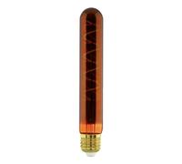 EGLO lampadina LED E27 dimmerabile, luce a spirale a forma di tubo, lampadina vintage, design retrò, rame, 4 Watt, 40 Lumen, bianco caldo, 1600k, Edison T30, Ø 3 cm