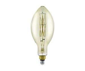 EGLO Lampadina LED E27 dimmerabile, Smoky Vintage in Big Size Ø 14 cm, lampada LED per illuminazione retrò, 8 Watt (equivalente a 45 Watt), 600 lm, E27 LED bianco caldo, 3000 K, lampadina Edison, E140