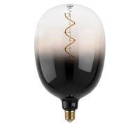 Eglo Lampadina XXL E27, dimmerabile, a spirale, stile rétro, molto grande, nera e grigia, 4 W, 85 lumen, luce bianca calda, 1800 K, lunghezza 29,5 cm