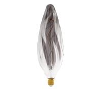 Eglo Lampadina XXL E27, dimmerabile, a spirale, stile rétro, molto grande, in vetro fumé, 4 W, 100 lumen, luce bianca calda, 2000 K, lunghezza 34,5 cm