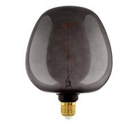 Eglo Lampadina XXL E27, dimmerabile, a spirale, stile rétro, molto grande, nera, 4 W, 40 lumen, luce bianca calda, 2000 K, lunghezza 25,5 cm