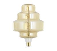 Eglo Lampadina XXL E27, dimmerabile, a spirale, stile rétro, molto grande, color ambra, 4 W, 200 lumen, luce bianca calda, 2000 K, lunghezza 29 cm