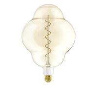 Eglo Lampadina XXL E27, dimmerabile, a spirale, stile rétro, molto grande, color ambra, 4 W, 200 lumen, luce bianca calda, 2000 K, lunghezza 29 cm