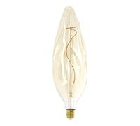Eglo Lampadina XXL E27, dimmerabile, a spirale, stile rétro, molto grande, color ambra, 4 W, 270 lumen, luce bianca calda, 2100 K, lunghezza 34,5 cm