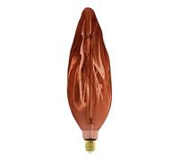 Eglo Lampadina XXL E27, dimmerabile, a spirale, stile rétro, molto grande, color rame, 4 W, 20 lumen, luce bianca calda, 2000 K, lunghezza 34,5 cm