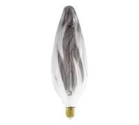Eglo Lampadina XXL E27, dimmerabile, a spirale, stile rétro, molto grande, in vetro fumé, 4 W, 100 lumen, luce bianca calda, 2000 K, lunghezza 34,5 cm