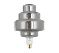 Eglo Lampadina XXL E27, dimmerabile, a spirale, stile rétro, molto grande, in vetro fumé, 4 W, 110 lumen, luce bianca calda, 2000 K, lunghezza 29 cm