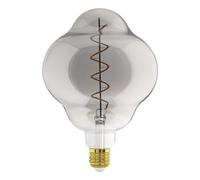 Eglo Lampadina xxL E27, dimmerabile, a spirale, stile rétro, molto grande, in vetro fumé, 4 W, 110 lumen, luce bianca calda, 2000 K, lunghezza 20 cm