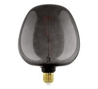 Eglo Lampadina XXL E27, dimmerabile, a spirale, stile rétro, molto grande, nera, 4 W, 40 lumen, luce bianca calda, 2000 K, lunghezza 25,5 cm