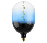 Eglo Lampadina XXL E27, dimmerabile, a spirale, stile rétro, molto grande, nera e color petrolio, 4 W, 85 lumen, luce bianca calda, 2000 K, lunghezza 29,5 cm
