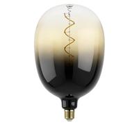 Eglo Lampadina XXL E27, dimmerabile, a spirale, stile rétro, molto grande, nera e color sabbia, 4 W, 100 lumen, luce bianca calda, 1700 K, lunghezza 29,5 cm