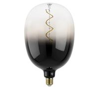 Eglo Lampadina XXL E27, dimmerabile, a spirale, stile rétro, molto grande, nera e grigia, 4 W, 85 lumen, luce bianca calda, 1800 K, lunghezza 29,5 cm