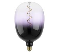 Eglo Lampadina XXL E27, dimmerabile, a spirale, stile rétro, molto grande, nera e viola, 4 W, 85 lumen, luce bianca calda, 2000 K, lunghezza 29,5 cm